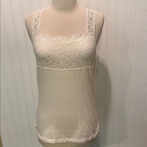 NWT Steve Lace Trim Cream Camisole Size M